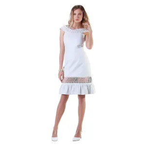 Sequin Bardot Reindeer Leather Summer Dress- Limited Edition