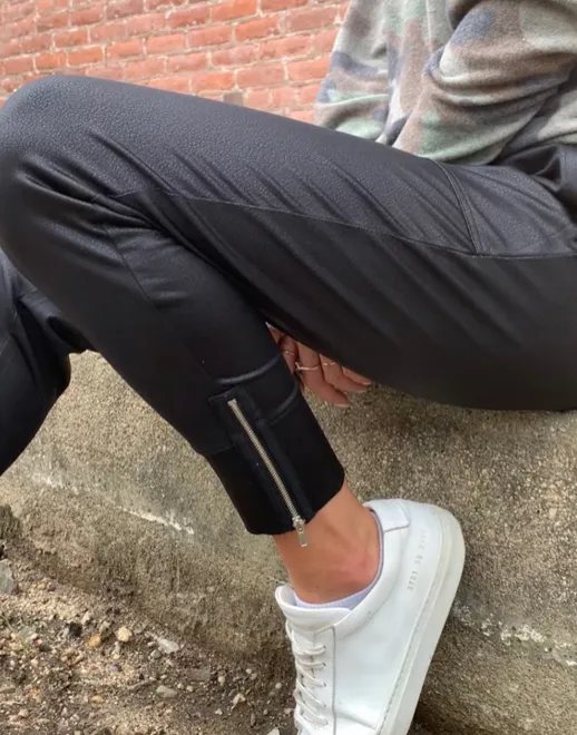 Six Fifty Coated Zip Joggers
