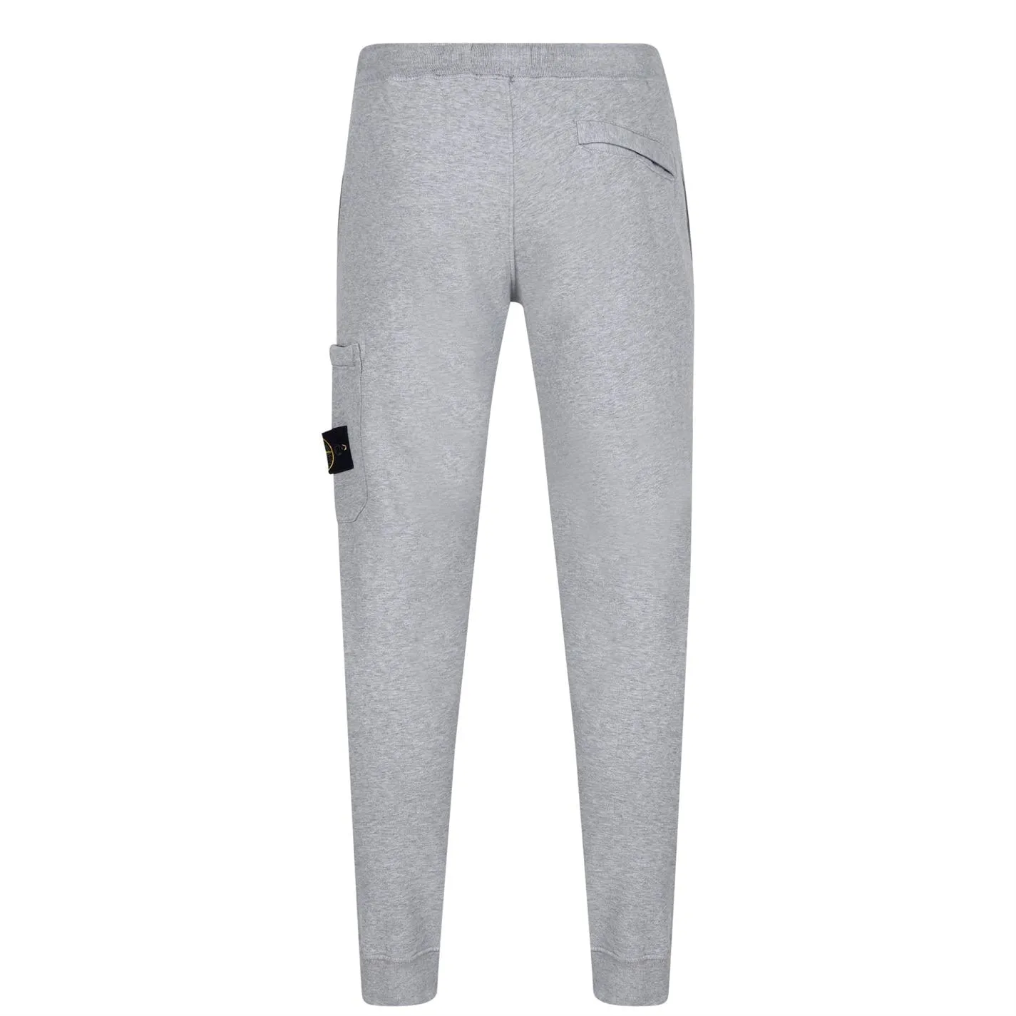 STONE ISLAND BADGE COTTON SWEAT PANTS GREY