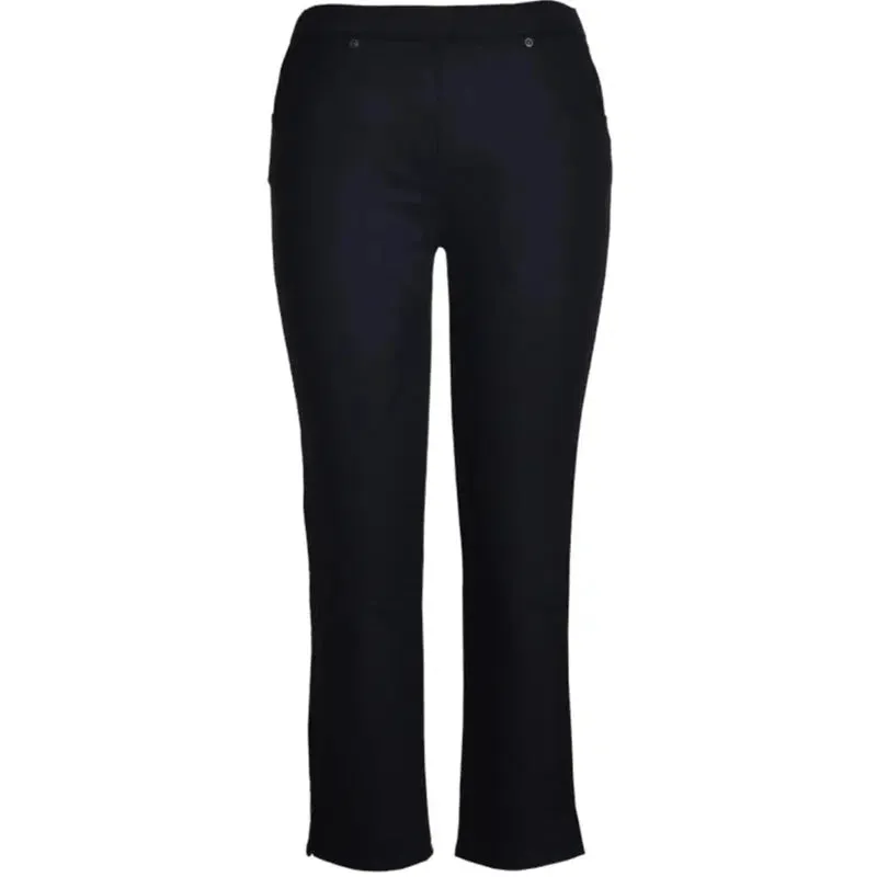 Stretch Pull-On 7/8 Jean | Black