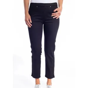 Stretch Pull-On 7/8 Jean | Black