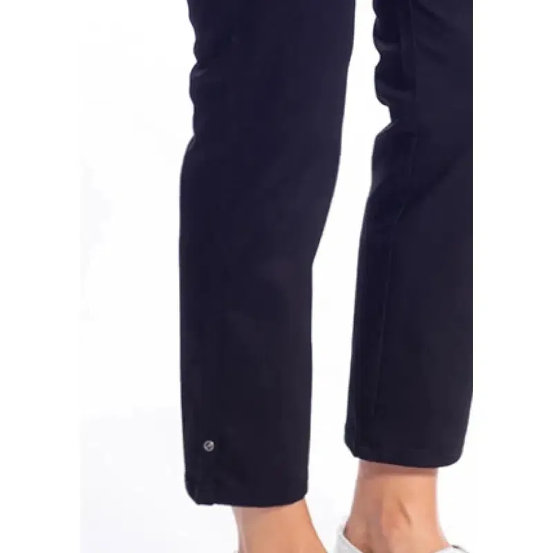 Stretch Pull-On 7/8 Jean | Black