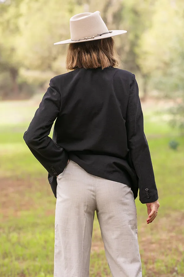 Sun Sea & Roses  Beta Blazer Black