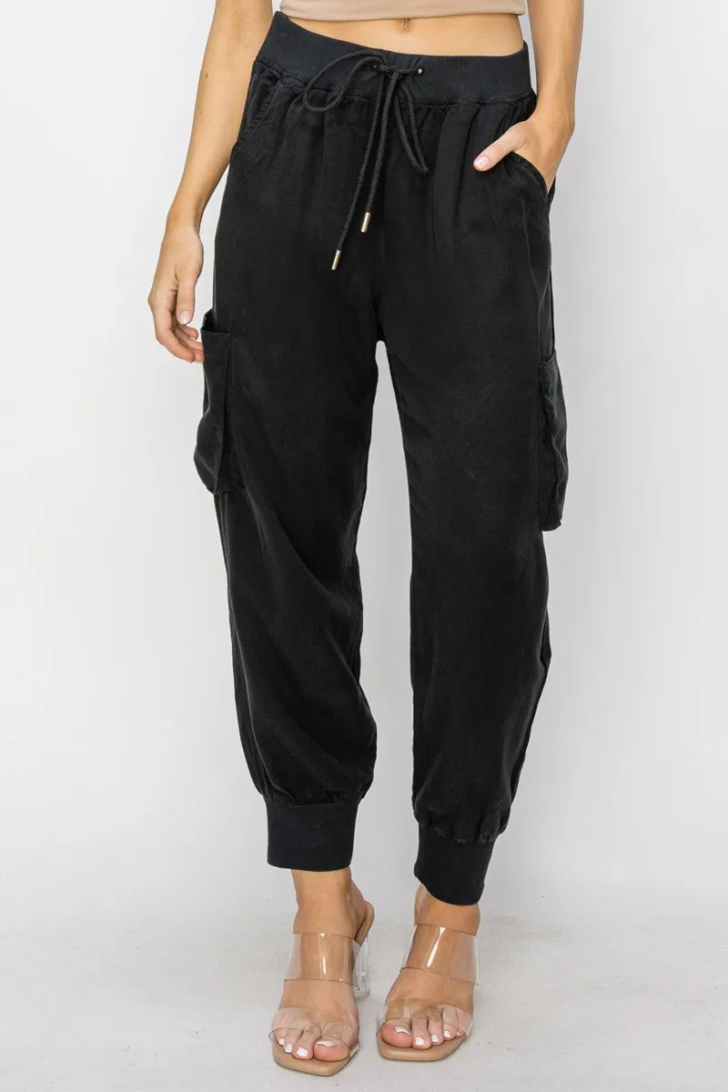 Tencel Cargo Joggers