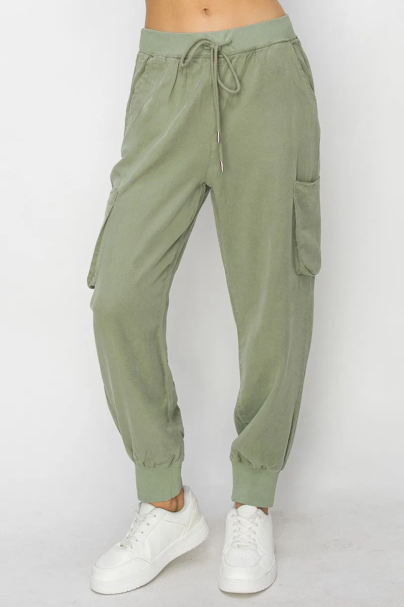 Tencel Cargo Joggers
