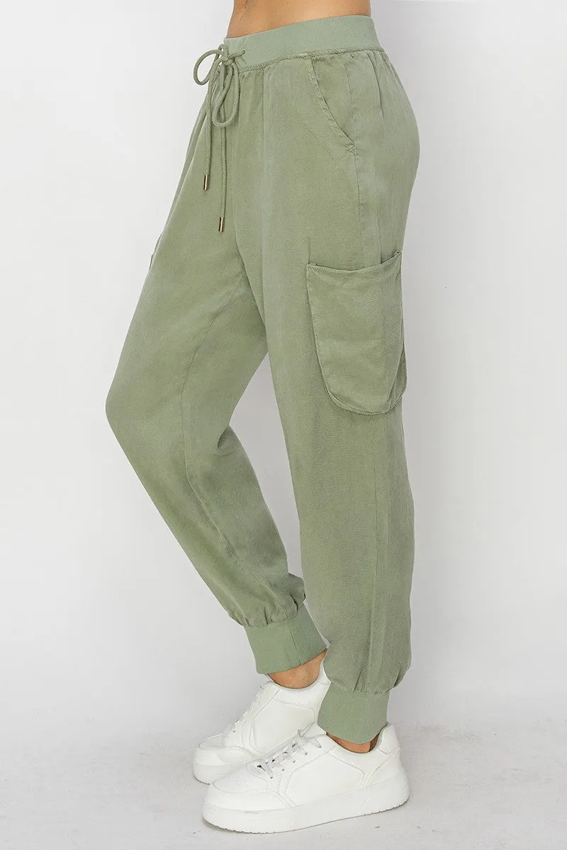 Tencel Cargo Joggers