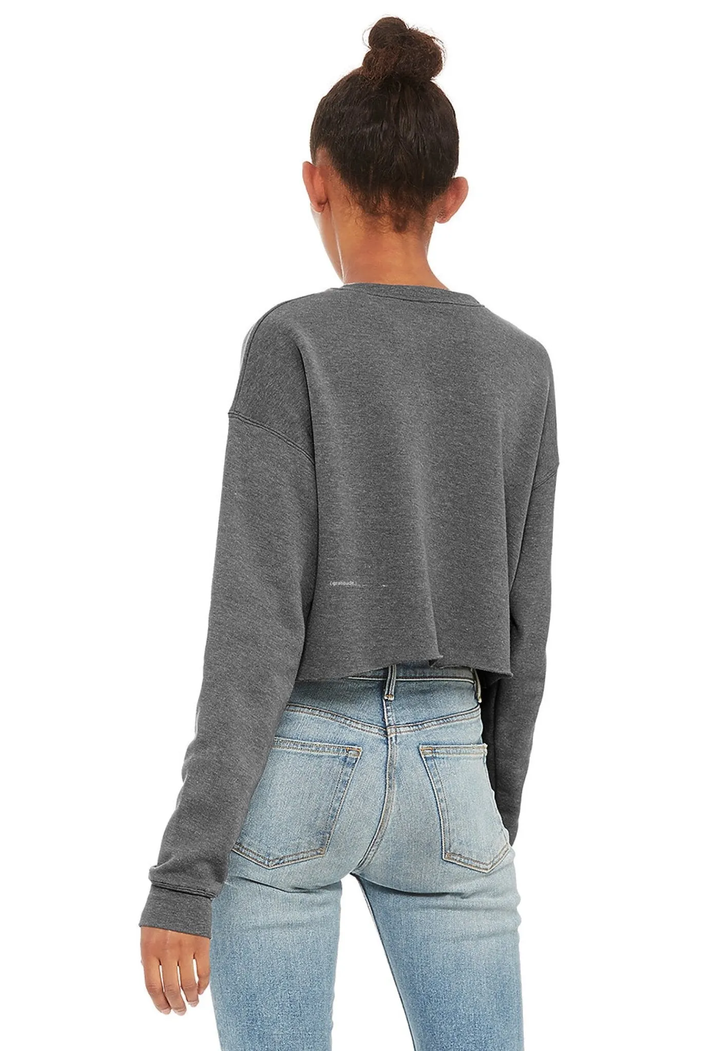 The Cropped Sweatshirt in (Gratitude)