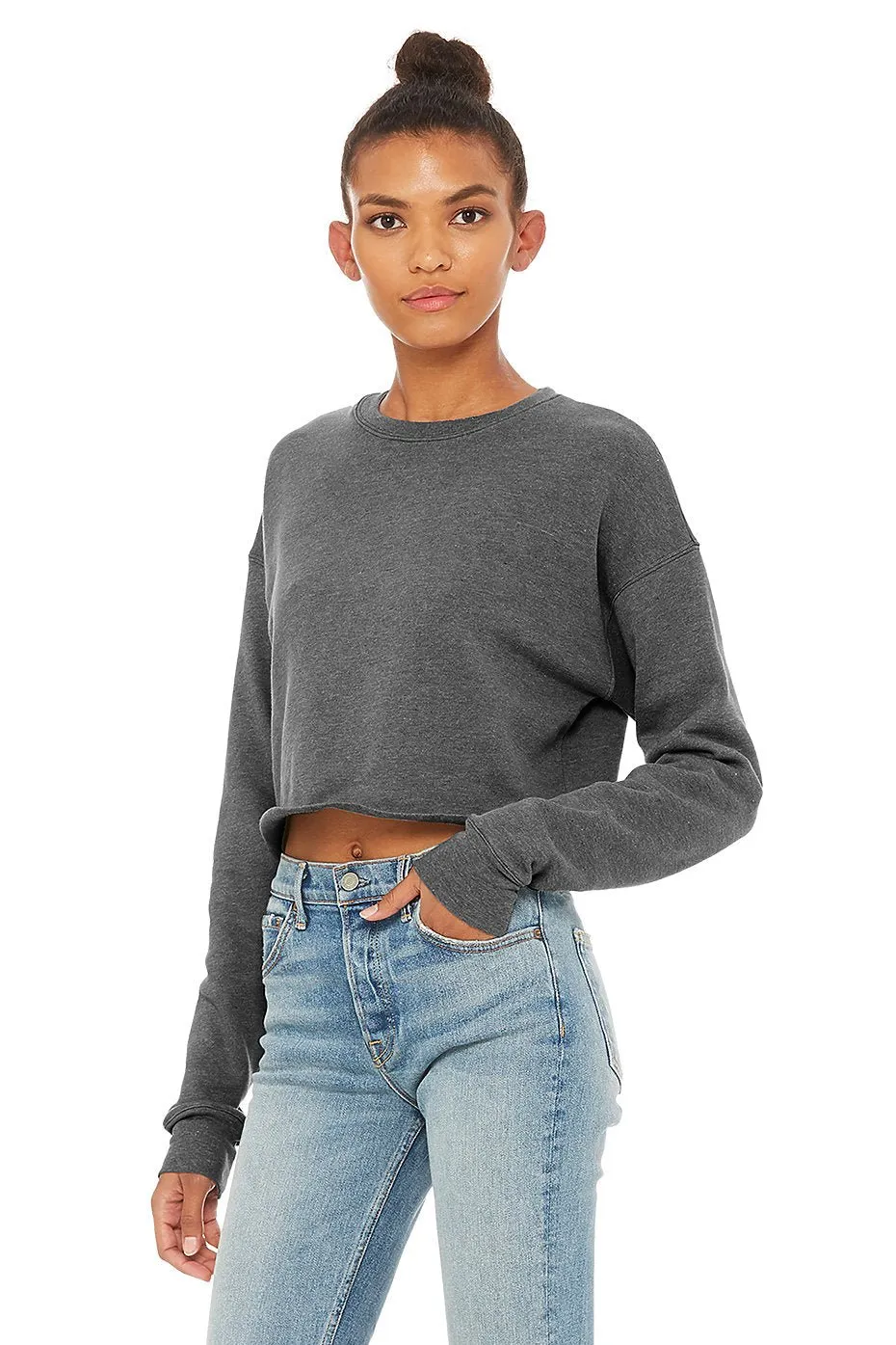 The Cropped Sweatshirt in (Gratitude)