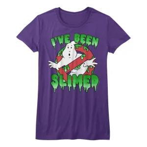 The Real Ghostbusters Slimed! Juniors T-Shirt