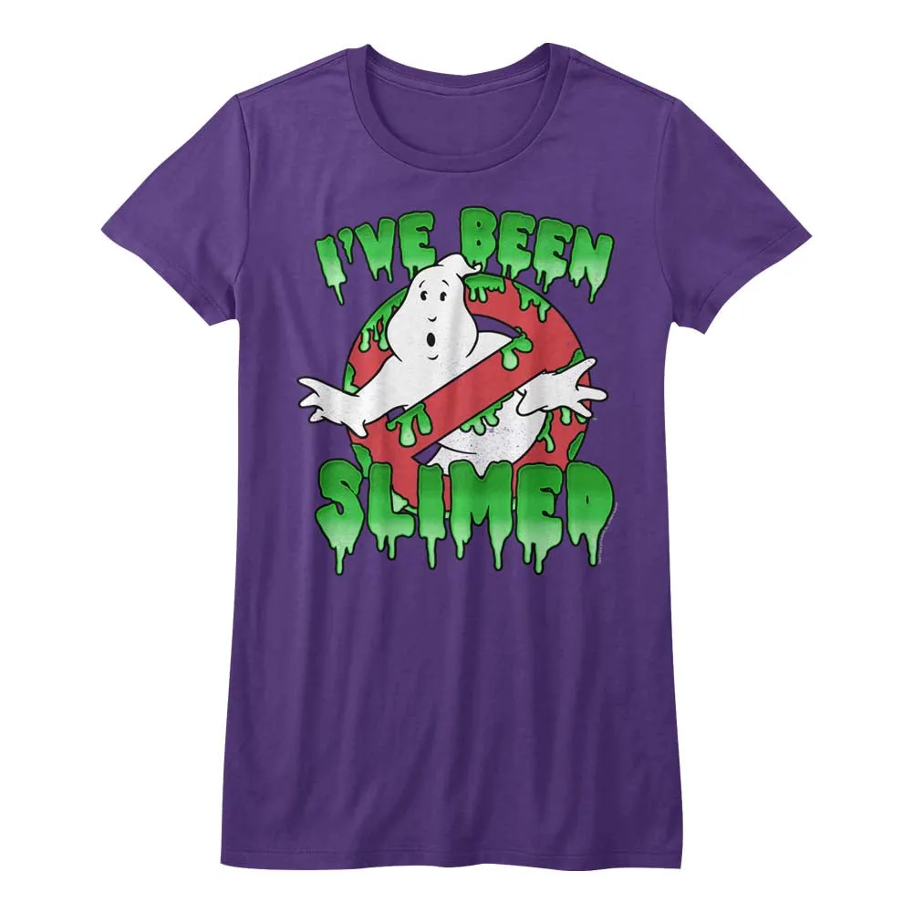 The Real Ghostbusters Slimed! Juniors T-Shirt