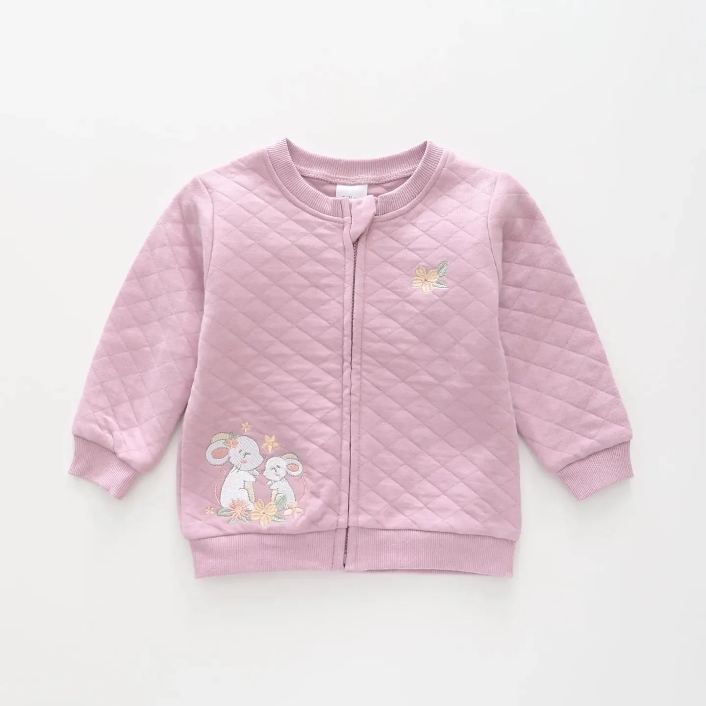 Tiny Mouse Quilted Look Jacket