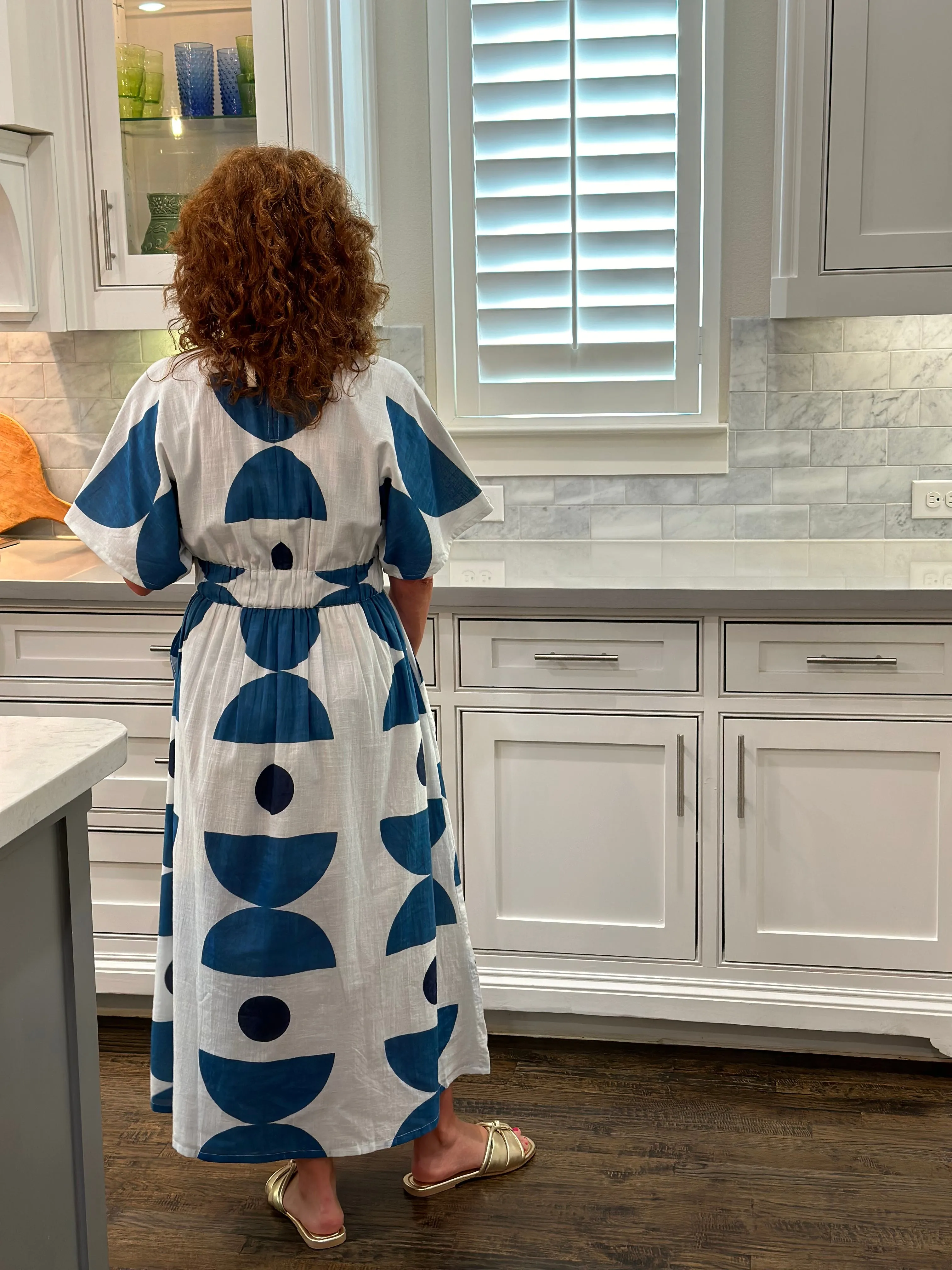 Uncle Frank Graphic Blues Dress