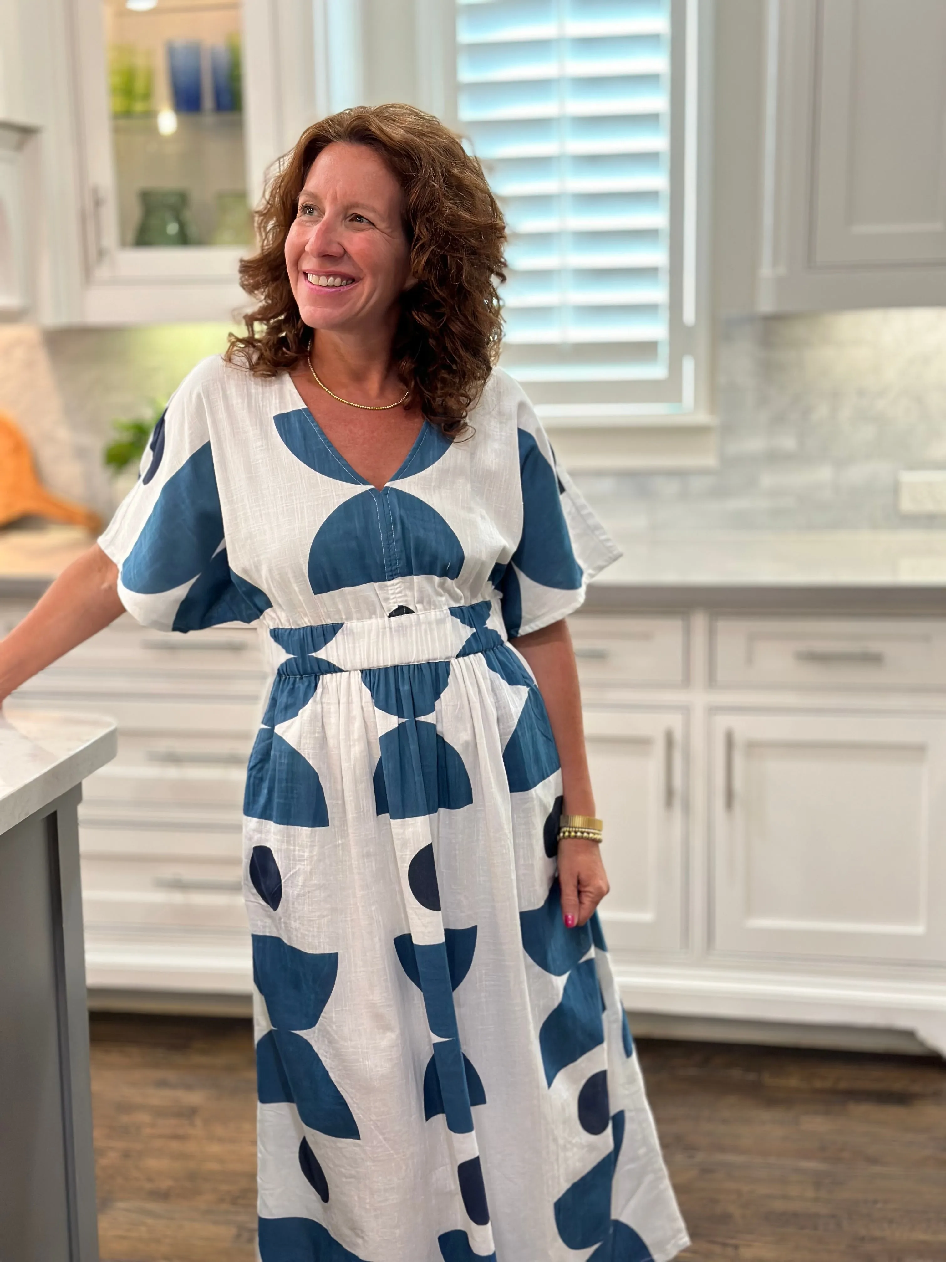 Uncle Frank Graphic Blues Dress