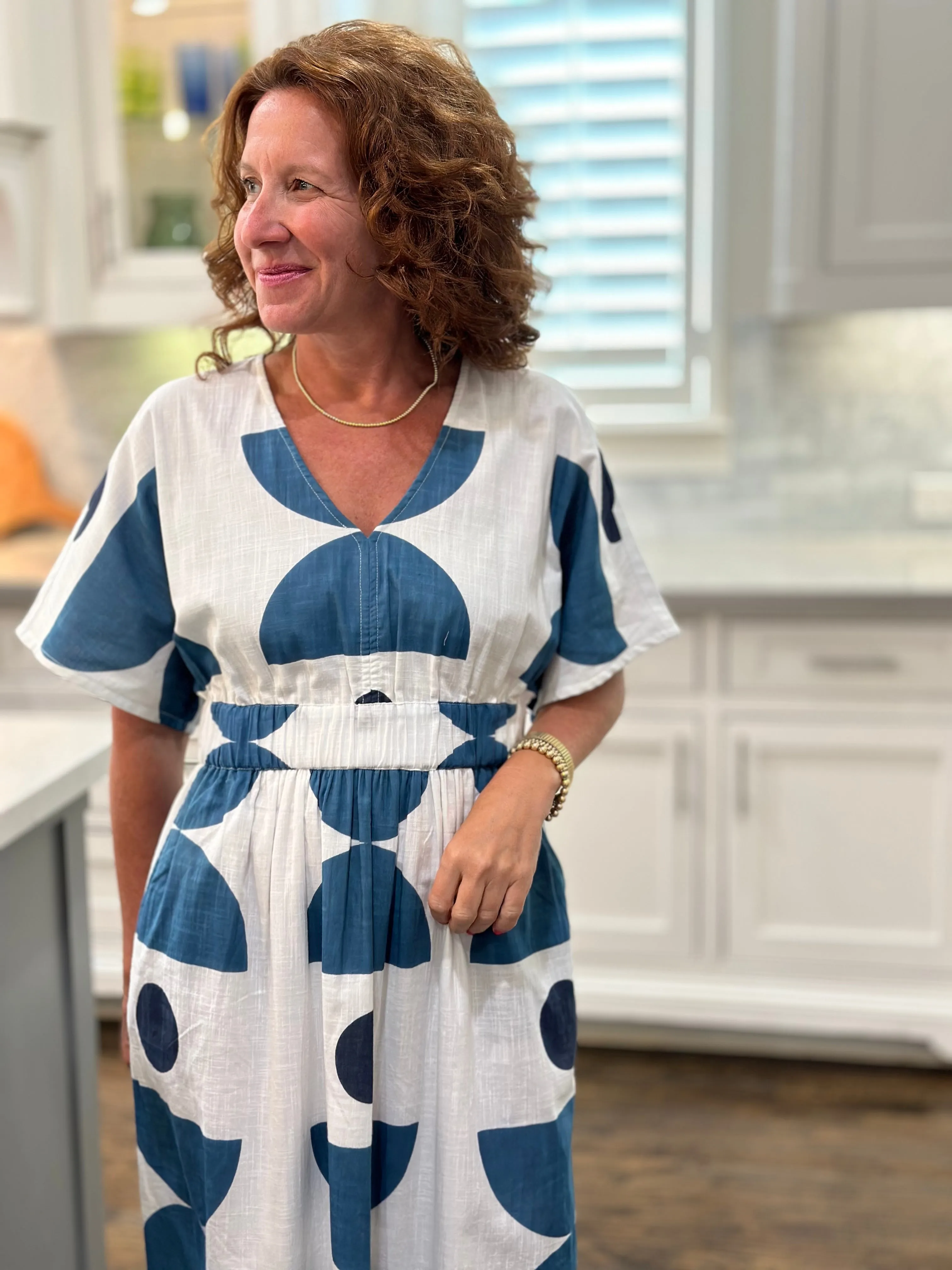 Uncle Frank Graphic Blues Dress