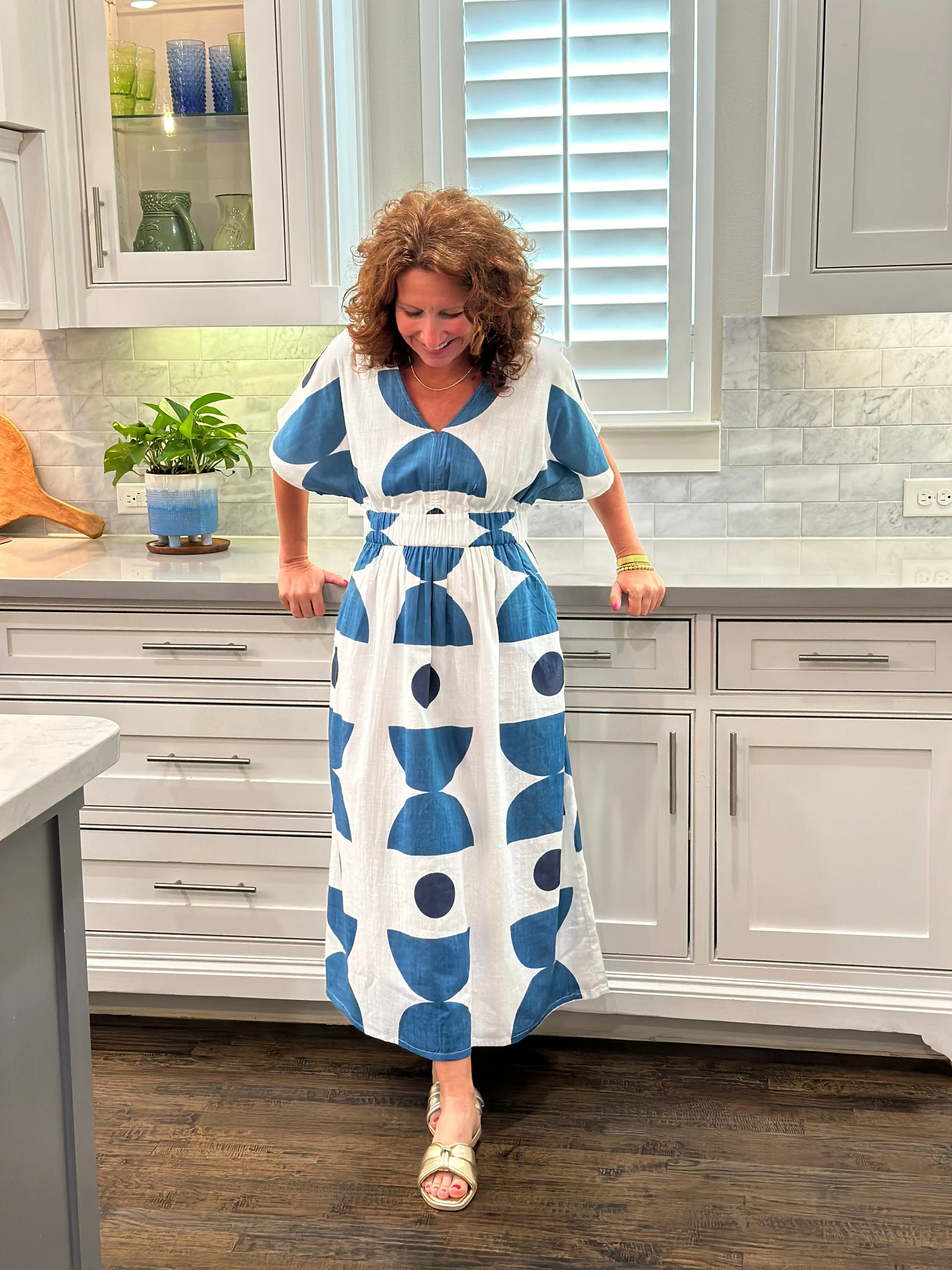 Uncle Frank Graphic Blues Dress