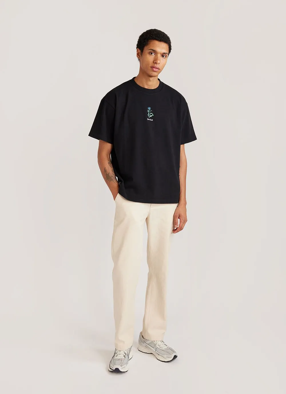 Wildflower Oversized T Shirt | Percival x Sophy Hollington | Black