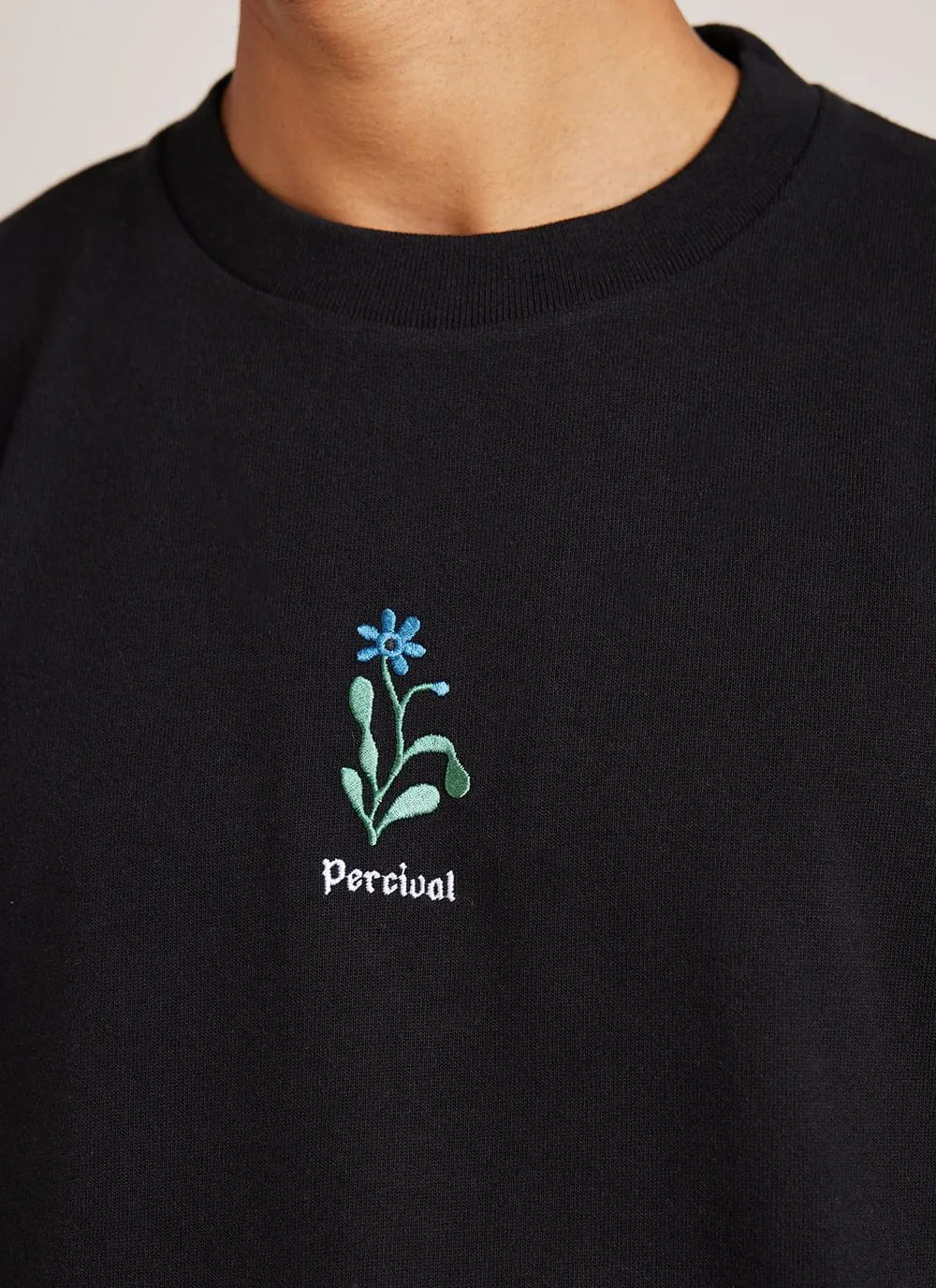 Wildflower Oversized T Shirt | Percival x Sophy Hollington | Black