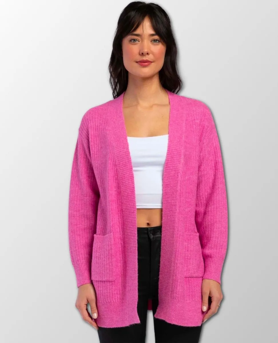 Winona Open Cardi Pink