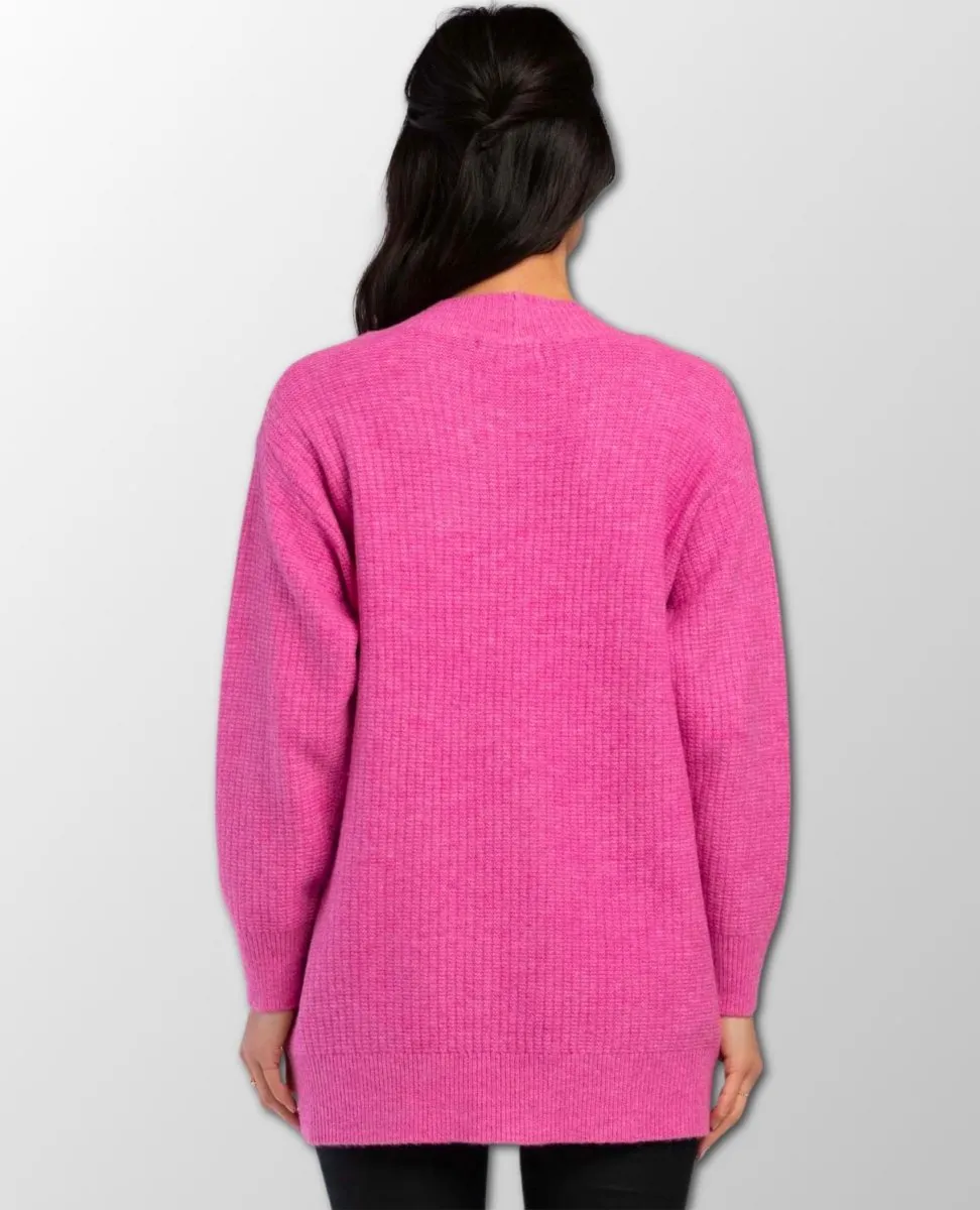 Winona Open Cardi Pink