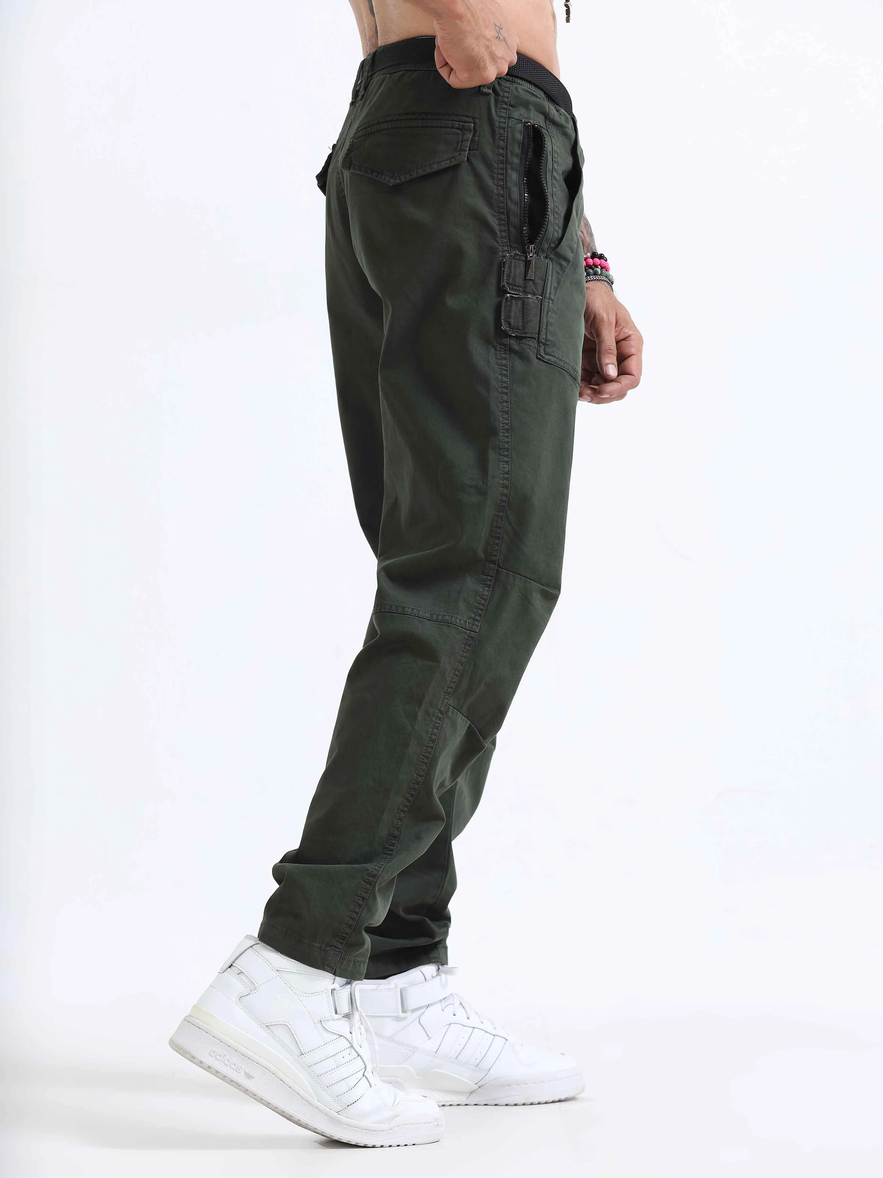 ZipCore Utility Pant In Olive