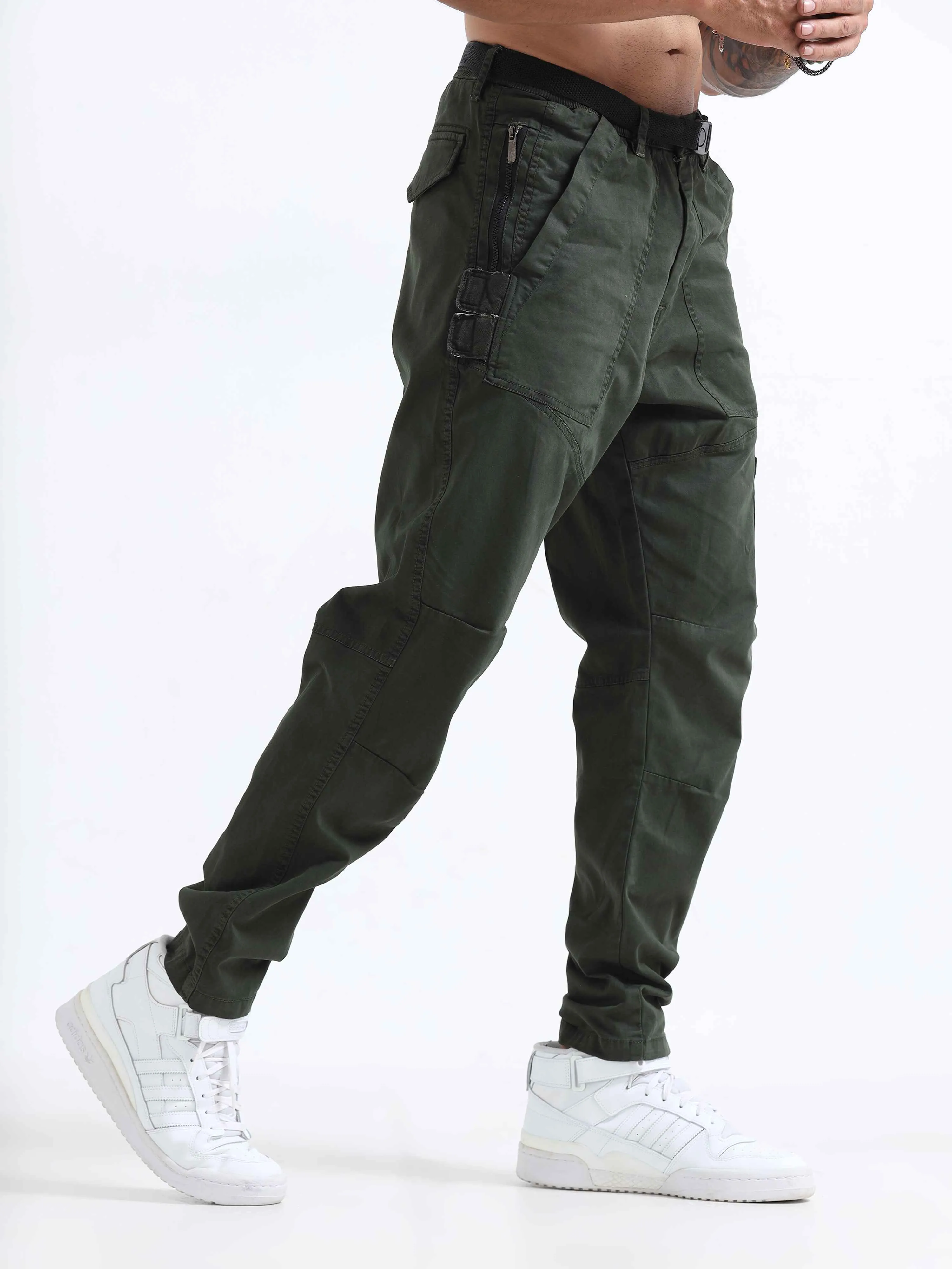 ZipCore Utility Pant In Olive