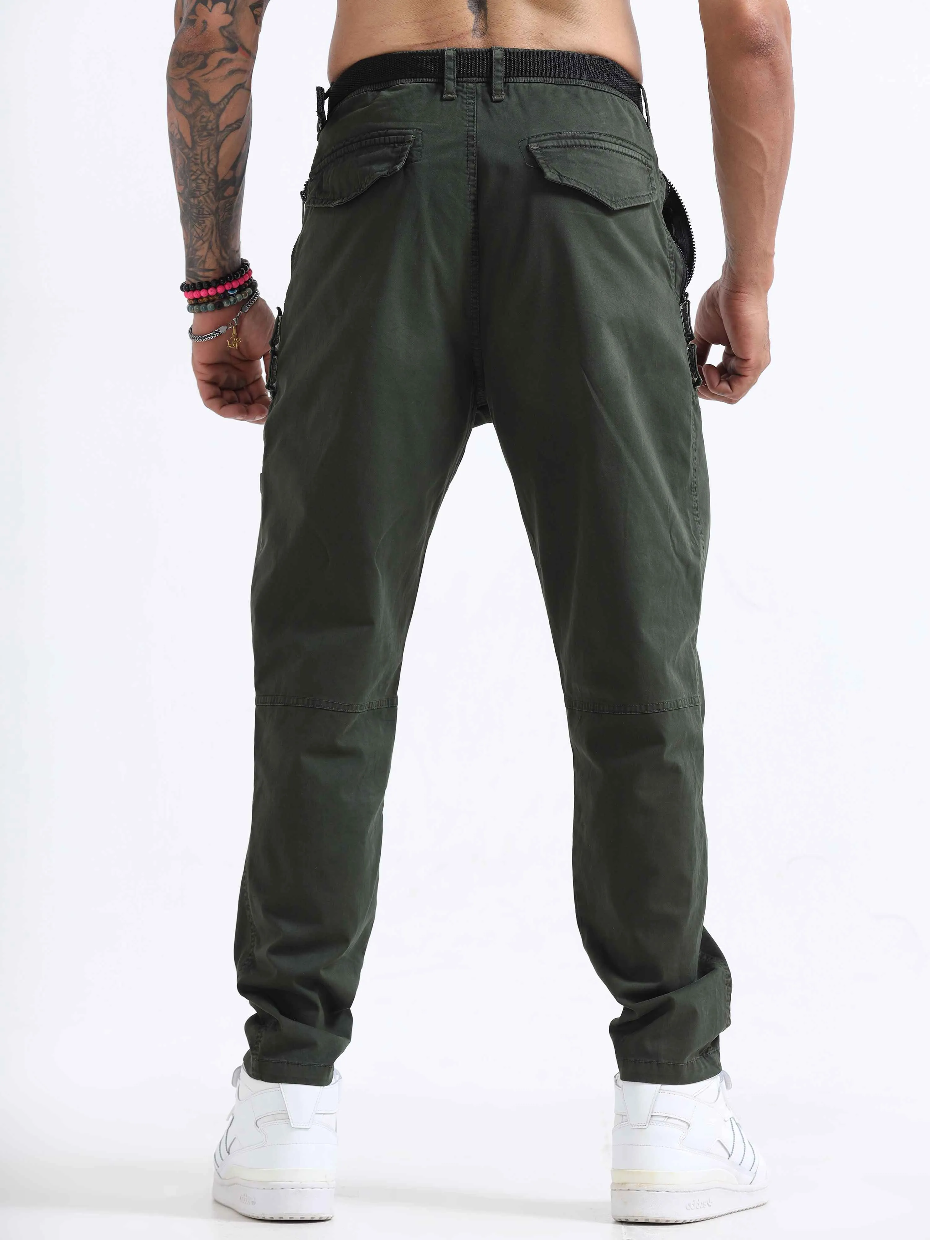 ZipCore Utility Pant In Olive